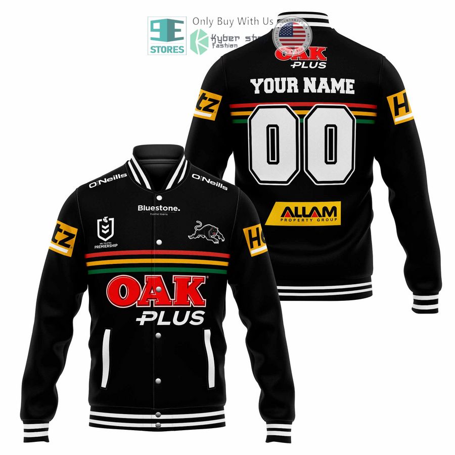 BEST Personalized Penrith Panthers OAK Plus Baseball Jacket Unisex T-shirt, Sweatshirt, Hoodie, Long Sleeve Tee - T-Shirt, Sweatshirt, Hoodie