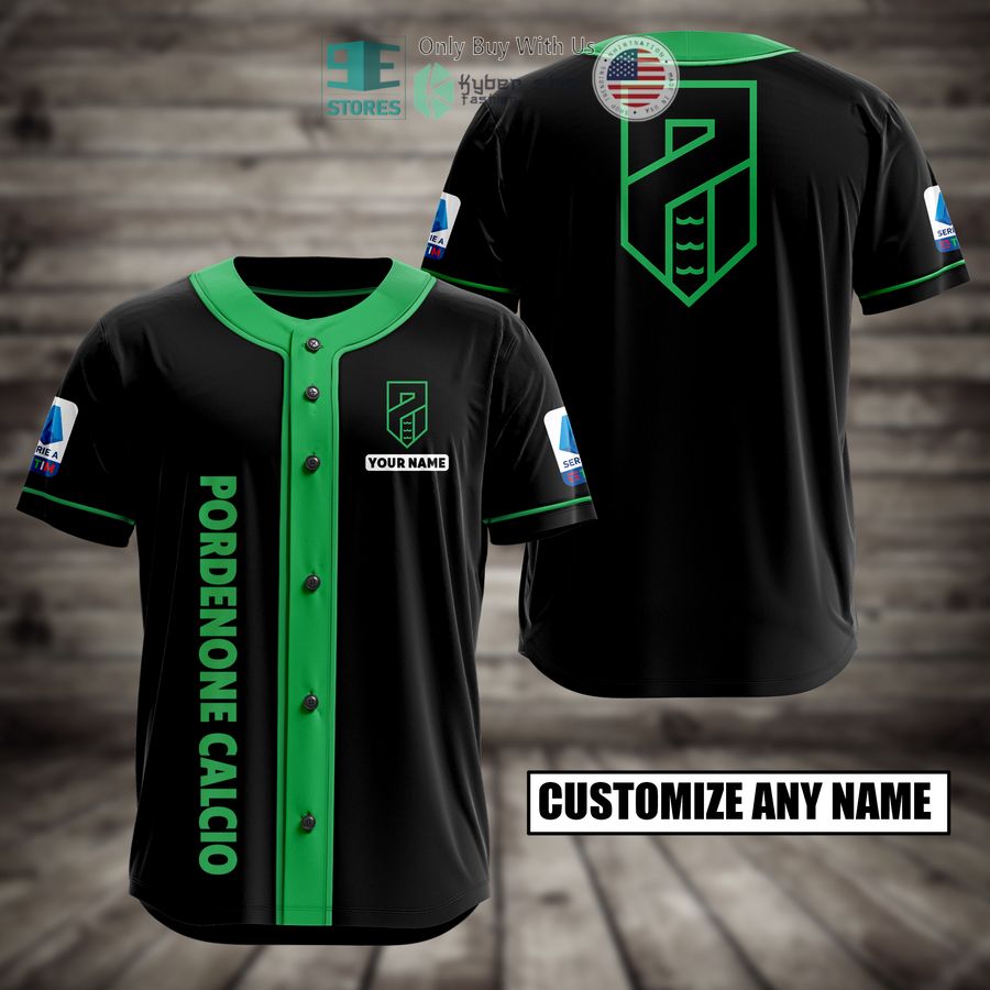 BEST Pordenone Calcio Custom Name Baseball Jersey Unisex T-shirt, Sweatshirt, Hoodie, Long Sleeve Tee - T-Shirt, Sweatshirt, Hoodie
