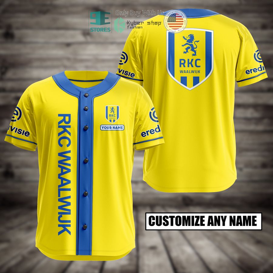 BEST RKC Waalwijk Custom Name Baseball Jersey Unisex T-shirt, Sweatshirt, Hoodie, Long Sleeve Tee - T-Shirt, Sweatshirt, Hoodie