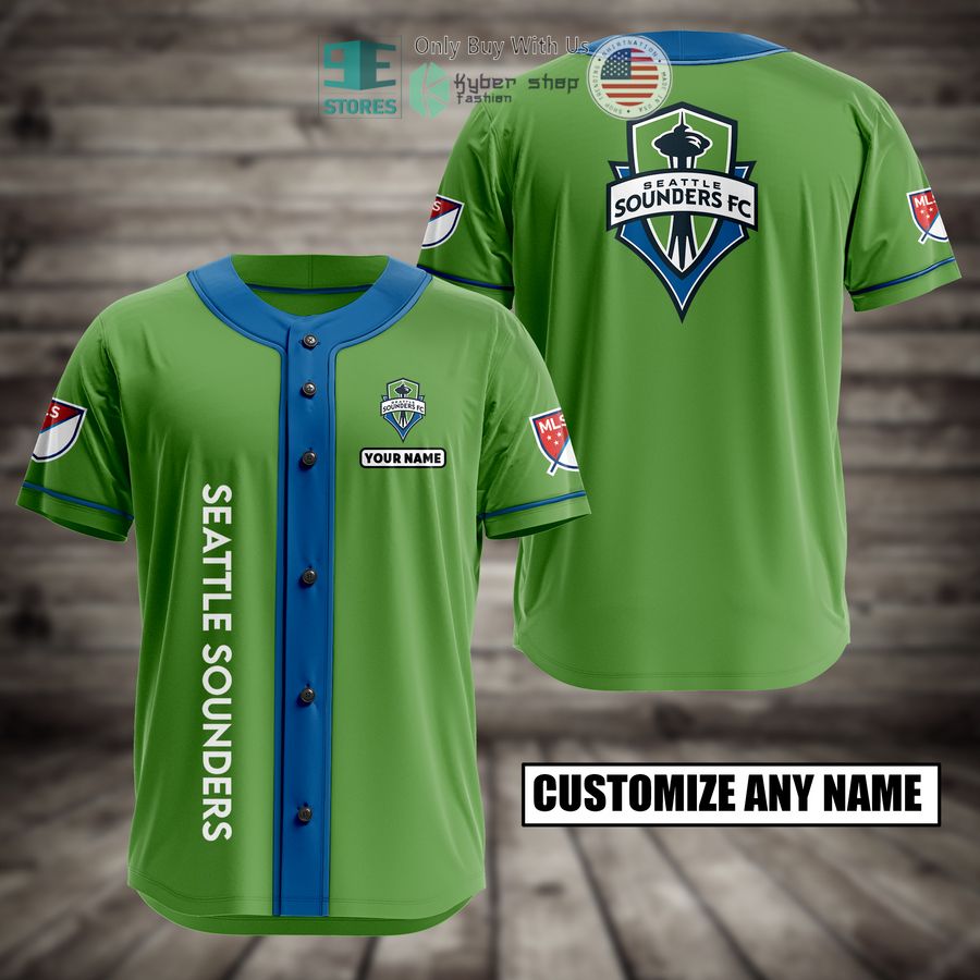 BEST Personalized Seattle Sounders Custom Baseball Shirt Unisex T-shirt, Sweatshirt, Hoodie, Long Sleeve Tee - T-Shirt, Sweatshirt, Hoodie