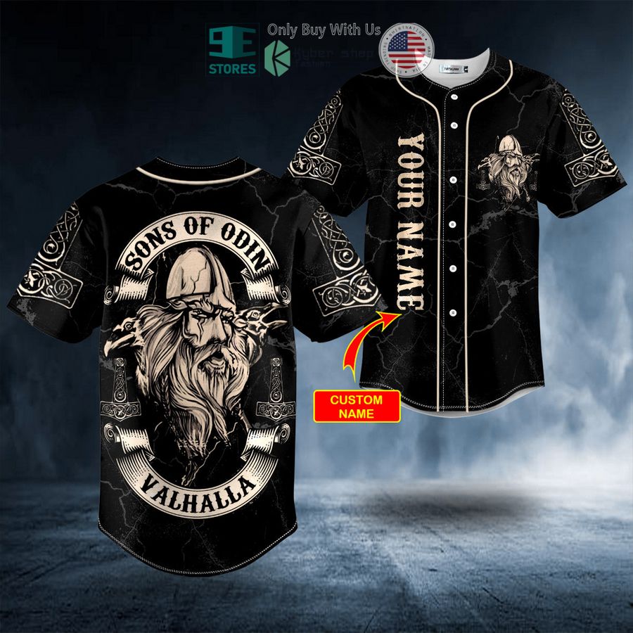 BEST Personalized Son Of Odin Valhalla Viking Custom Baseball Shirt Unisex T-shirt, Sweatshirt, Hoodie, Long Sleeve Tee - T-Shirt, Sweatshirt, Hoodie