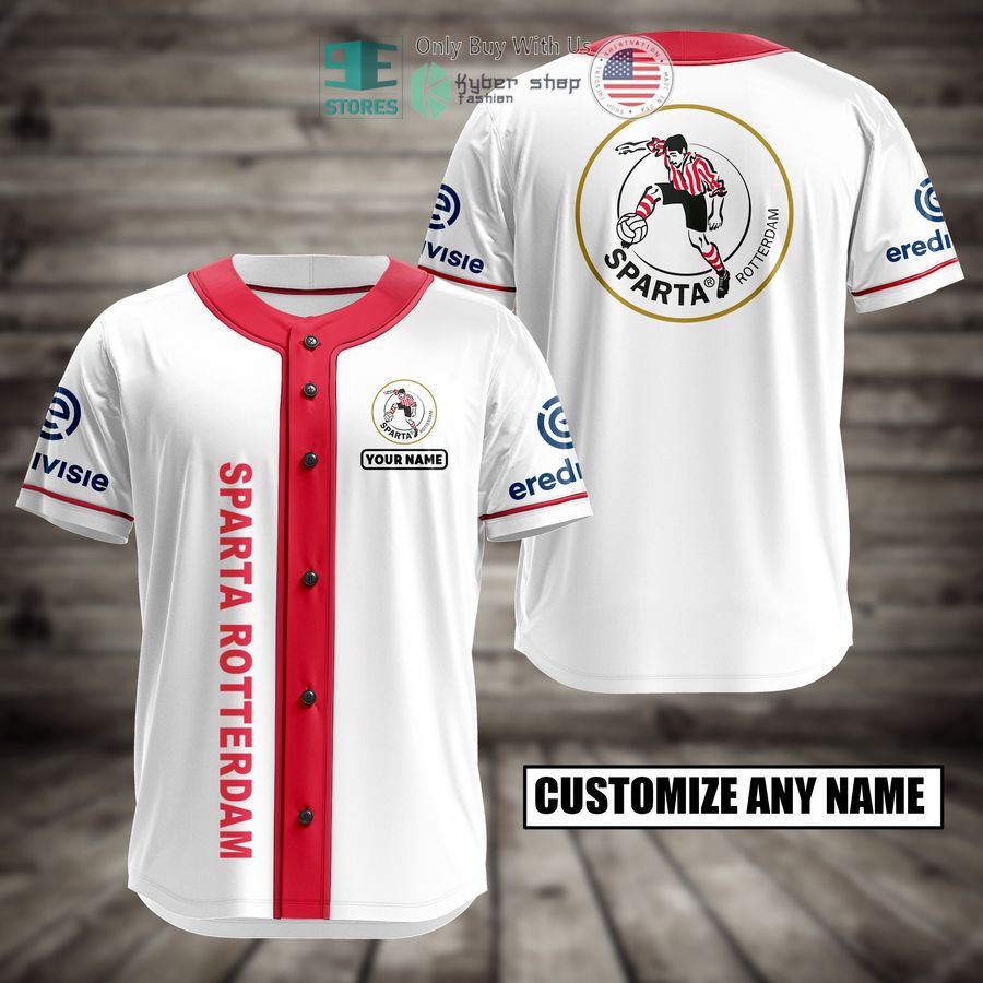 BEST Sparta Rotterdam Custom Name Baseball Jersey Unisex T-shirt, Sweatshirt, Hoodie, Long Sleeve Tee - T-Shirt, Sweatshirt, Hoodie