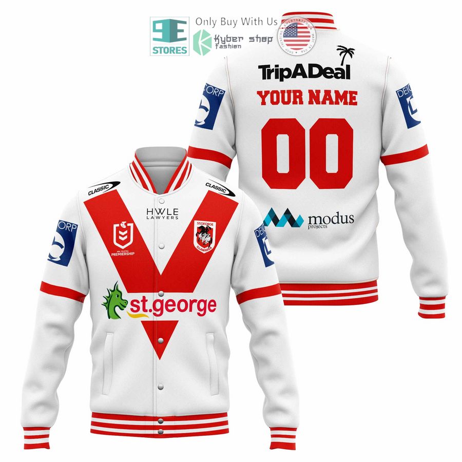 BEST Personalized St.George Illawarra Dragons Baseball Jacket Unisex T-shirt, Sweatshirt, Hoodie, Long Sleeve Tee - T-Shirt, Sweatshirt, Hoodie