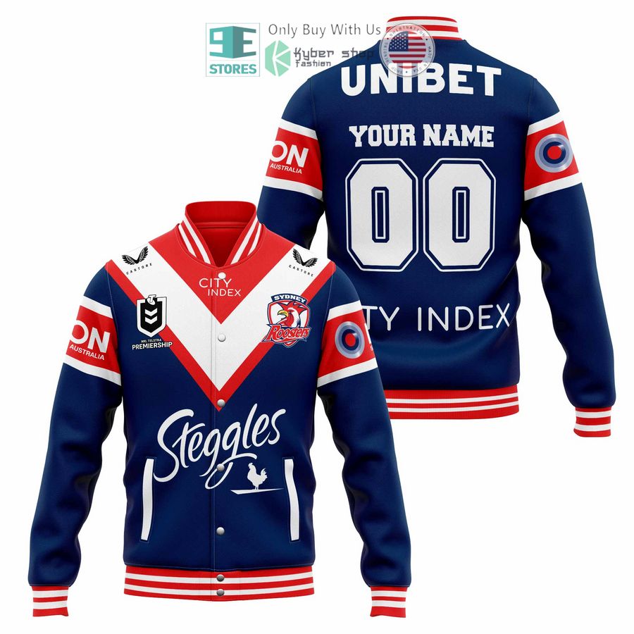 BEST Personalized Sydney Roosters Steggles Baseball Jacket Unisex T-shirt, Sweatshirt, Hoodie, Long Sleeve Tee - T-Shirt, Sweatshirt, Hoodie