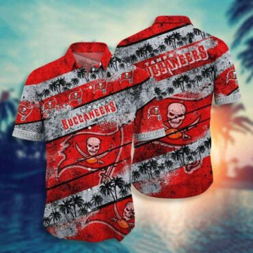 Personalized Tampa Bay Buccaneers Grunge Palm Hawaiian Shirt Unisex T-shirt, Sweatshirt, Hoodie, Long Sleeve Tee - T-Shirt, Sweatshirt, Hoodie