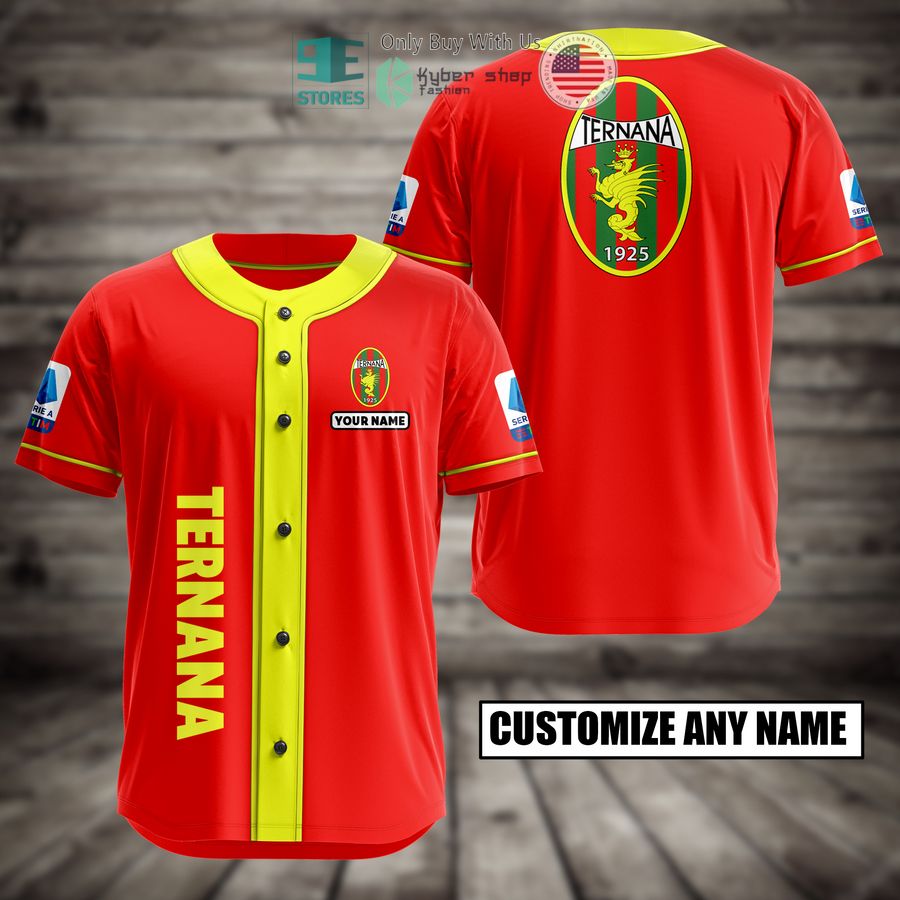 BEST Ternana Custom Name Baseball Jersey Unisex T-shirt, Sweatshirt, Hoodie, Long Sleeve Tee - T-Shirt, Sweatshirt, Hoodie