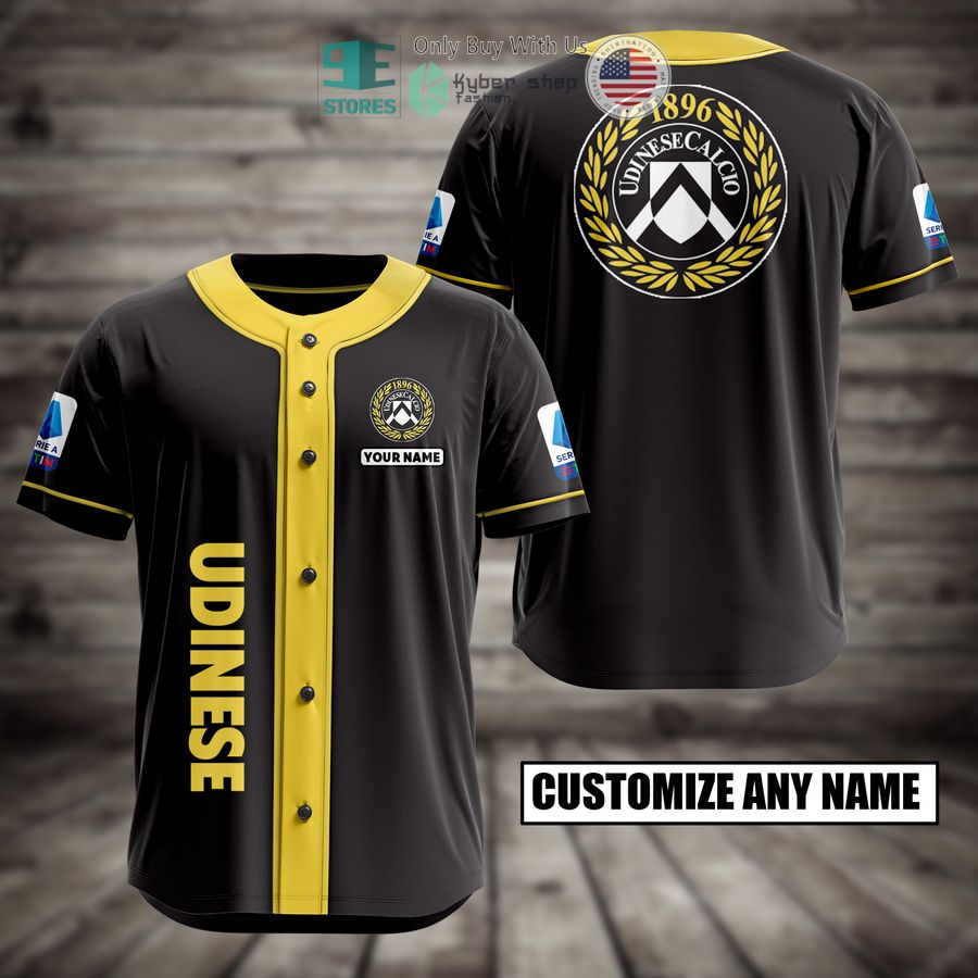 BEST Udinese Custom Name Baseball Jersey Unisex T-shirt, Sweatshirt, Hoodie, Long Sleeve Tee - T-Shirt, Sweatshirt, Hoodie