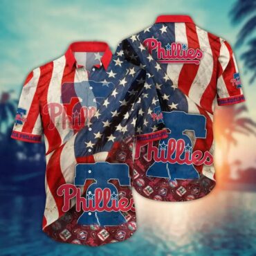 Philadelphia Phillies American Spirit Hawaiian Shirt Unisex T-shirt, Sweatshirt, Hoodie, Long Sleeve Tee - T-Shirt, Sweatshirt, Hoodie