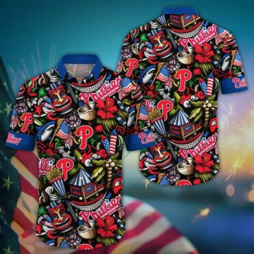 Philadelphia Phillies Carnival Fun Hawaiian Shirt Unisex T-shirt, Sweatshirt, Hoodie, Long Sleeve Tee - T-Shirt, Sweatshirt, Hoodie