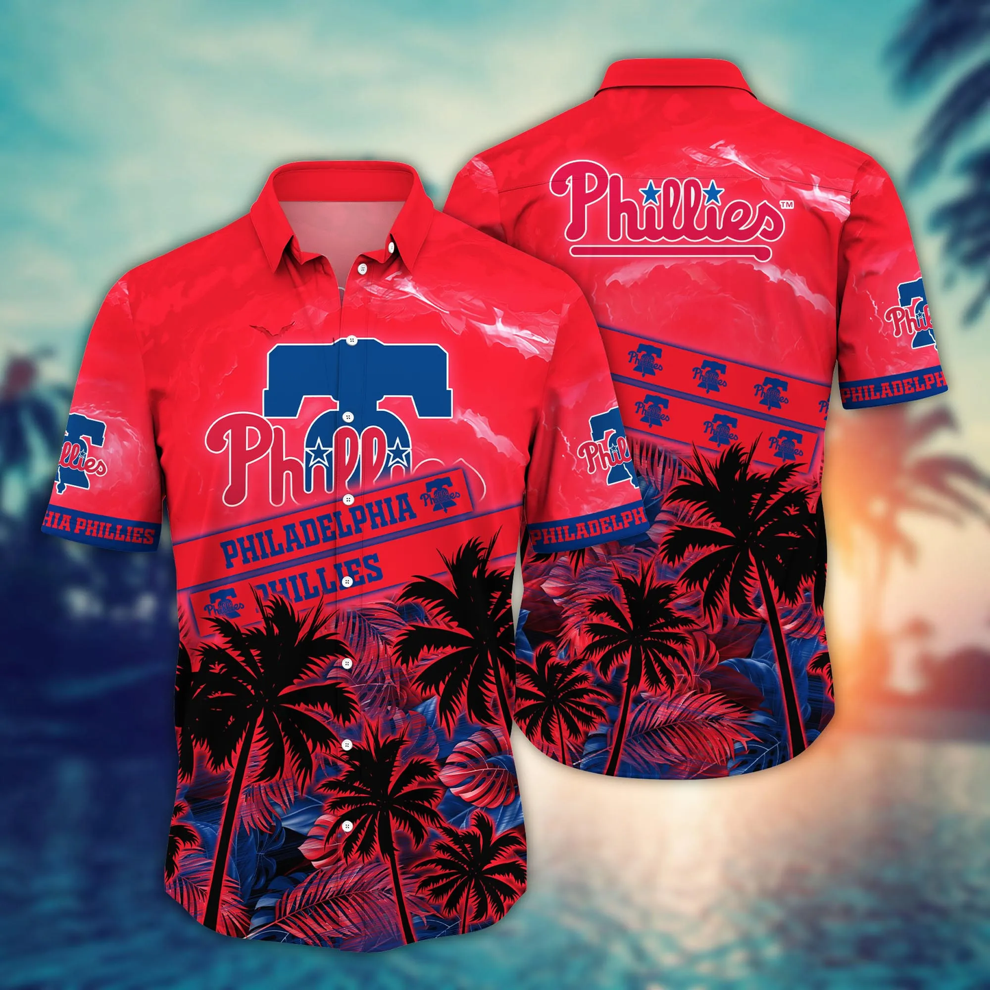 Philadelphia Phillies MLB Hawaiian Shirt Leisure Aloha Shirt Unisex T-shirt, Sweatshirt, Hoodie, Long Sleeve Tee - T-Shirt, Sweatshirt, Hoodie
