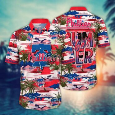 Philadelphia Phillies Summer Vibes Hawaiian Shirt Unisex T-shirt, Sweatshirt, Hoodie, Long Sleeve Tee - T-Shirt, Sweatshirt, Hoodie