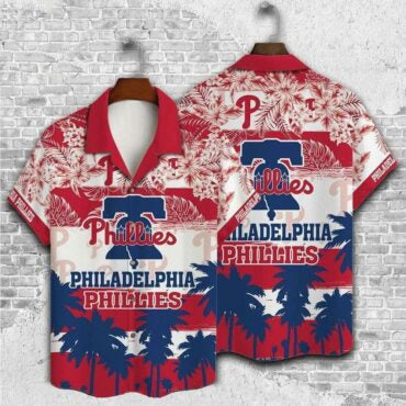 Philadelphia Phillies Tropical Paradise Hawaiian Shirt Unisex T-shirt, Sweatshirt, Hoodie, Long Sleeve Tee - T-Shirt, Sweatshirt, Hoodie