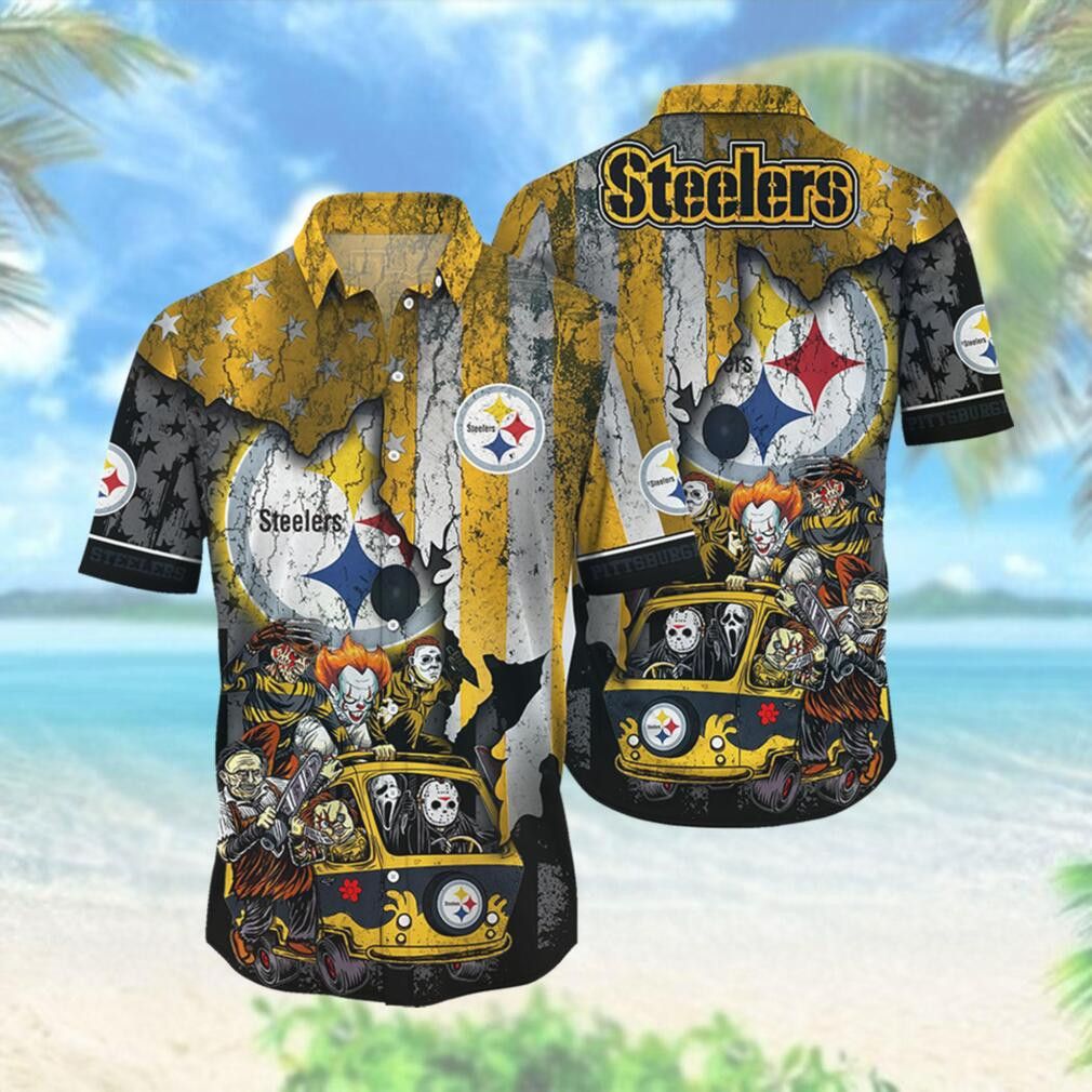 Pittsburg Steelers Team Hawaiian Shirt Edition Unisex T-shirt, Sweatshirt, Hoodie, Long Sleeve Tee - T-Shirt, Sweatshirt, Hoodie