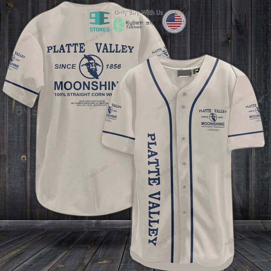 BEST Platte Valley Moonshine grey Baseball Jersey Unisex T-shirt, Sweatshirt, Hoodie, Long Sleeve Tee - T-Shirt, Sweatshirt, Hoodie