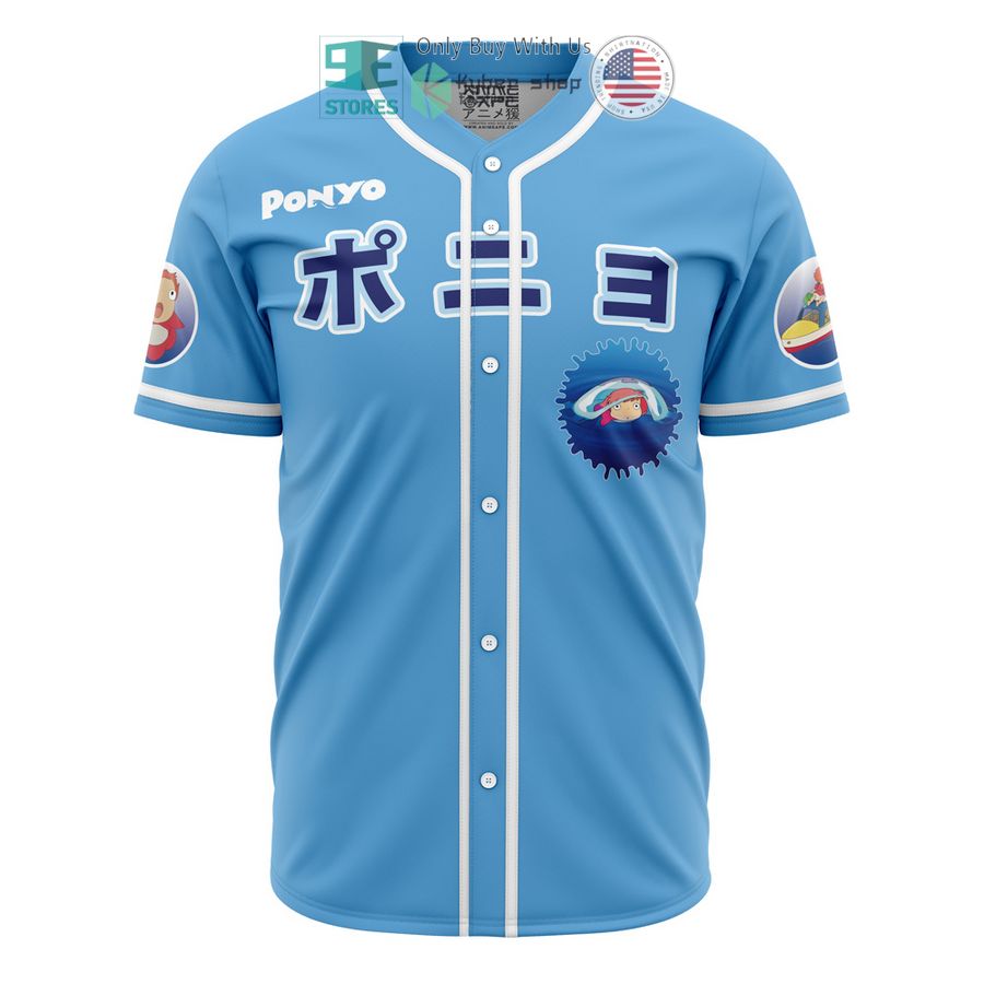 BEST Ponyo Studio Ghibli Baseball Jersey Unisex T-shirt, Sweatshirt, Hoodie, Long Sleeve Tee - T-Shirt, Sweatshirt, Hoodie