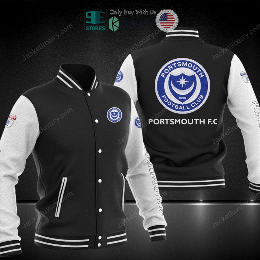 BEST Portsmouth F.C Baseball Jacket Unisex T-shirt, Sweatshirt, Hoodie, Long Sleeve Tee - T-Shirt, Sweatshirt, Hoodie