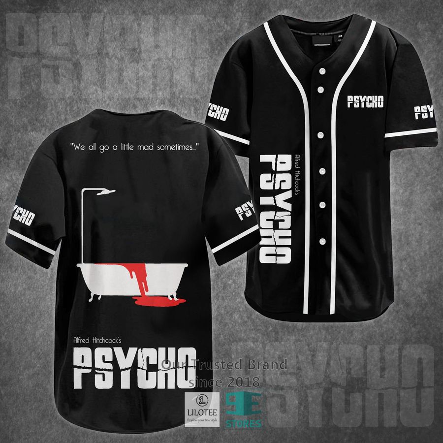 Psycho Horror Movie Baseball Jersey Unisex T-shirt, Sweatshirt, Hoodie, Long Sleeve Tee - T-Shirt, Sweatshirt, Hoodie