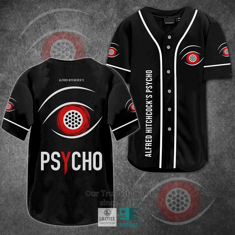 Psycho Horror Movie Black Baseball Jersey Unisex T-shirt, Sweatshirt, Hoodie, Long Sleeve Tee - T-Shirt, Sweatshirt, Hoodie