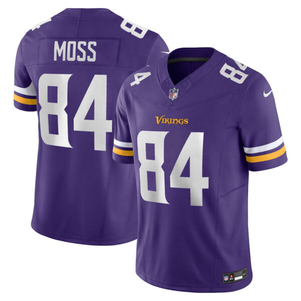 Randy Moss Minnesota Vikings Home Retired Player Jersey - Purple football jersey product view 1
