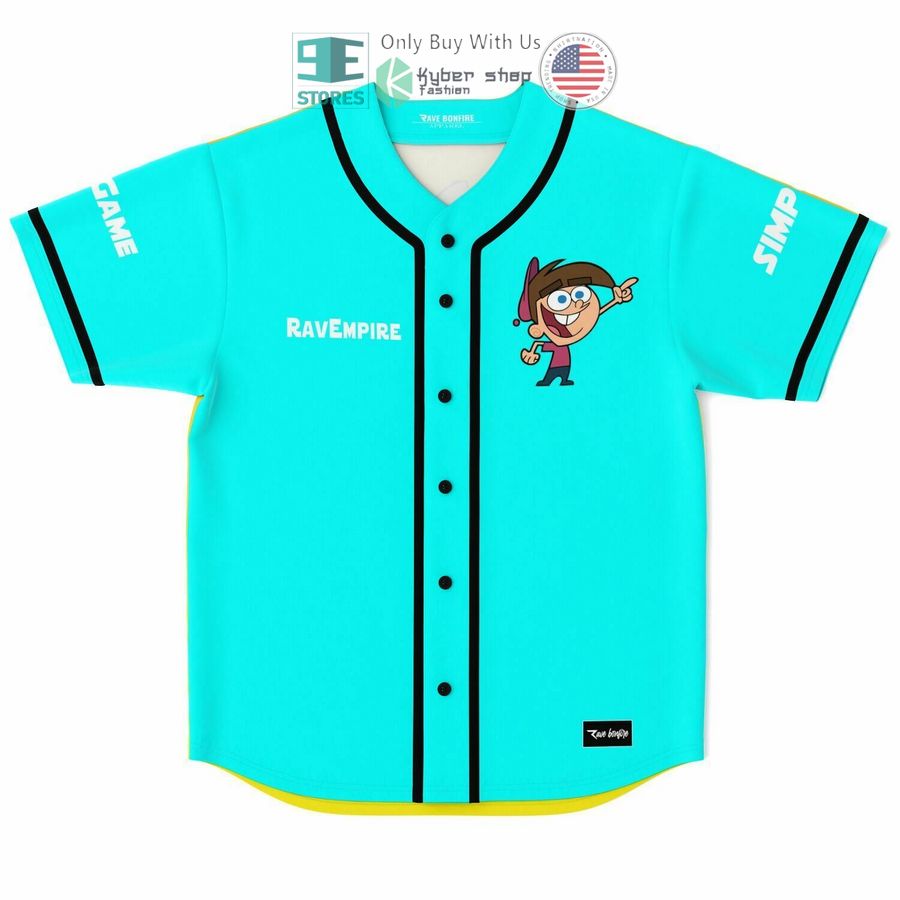 BEST Ravempire Spankyyy cyan yellow Baseball Jersey Unisex T-shirt, Sweatshirt, Hoodie, Long Sleeve Tee - T-Shirt, Sweatshirt, Hoodie