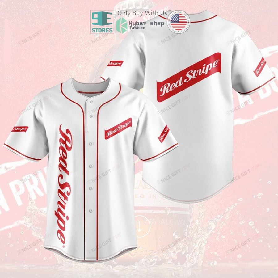 BEST Red Stripe white Baseball Jersey Unisex T-shirt, Sweatshirt, Hoodie, Long Sleeve Tee - T-Shirt, Sweatshirt, Hoodie