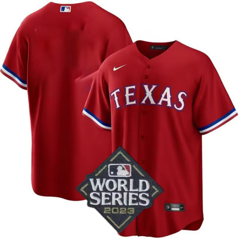 Texas Rangers World Series Jerseys baseball jersey product view 1
