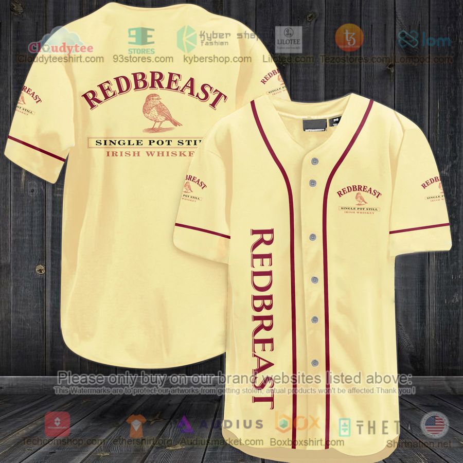 HOT Redbreast Single Pot Still logo Baseball Jersey Shirt Unisex T-shirt, Sweatshirt, Hoodie, Long Sleeve Tee - T-Shirt, Sweatshirt, Hoodie