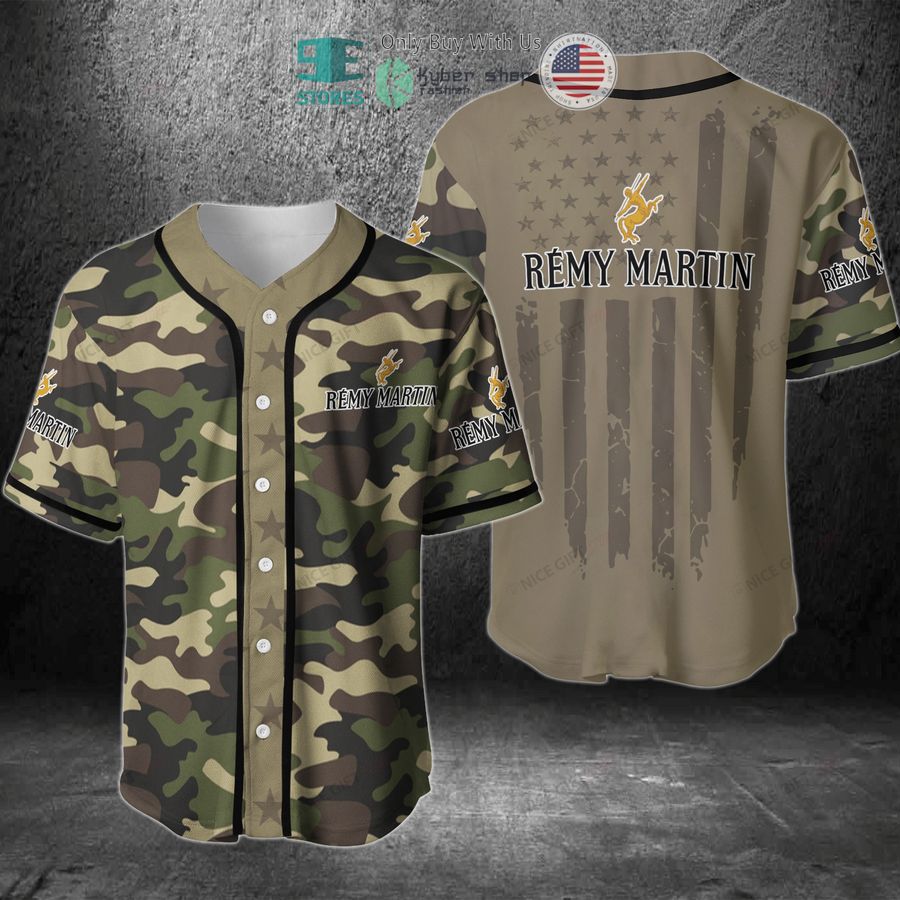 BEST Remy Martin United States Flag green camo Baseball Jersey Unisex T-shirt, Sweatshirt, Hoodie, Long Sleeve Tee - T-Shirt, Sweatshirt, Hoodie