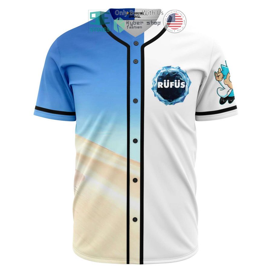 BEST Rick Sanchez Rufus white blue Baseball Jersey Unisex T-shirt, Sweatshirt, Hoodie, Long Sleeve Tee - T-Shirt, Sweatshirt, Hoodie