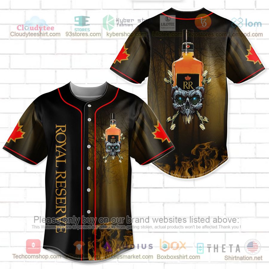 HOT Royal Reserve Skull Head Baseball Jersey Shirt Unisex T-shirt, Sweatshirt, Hoodie, Long Sleeve Tee - T-Shirt, Sweatshirt, Hoodie
