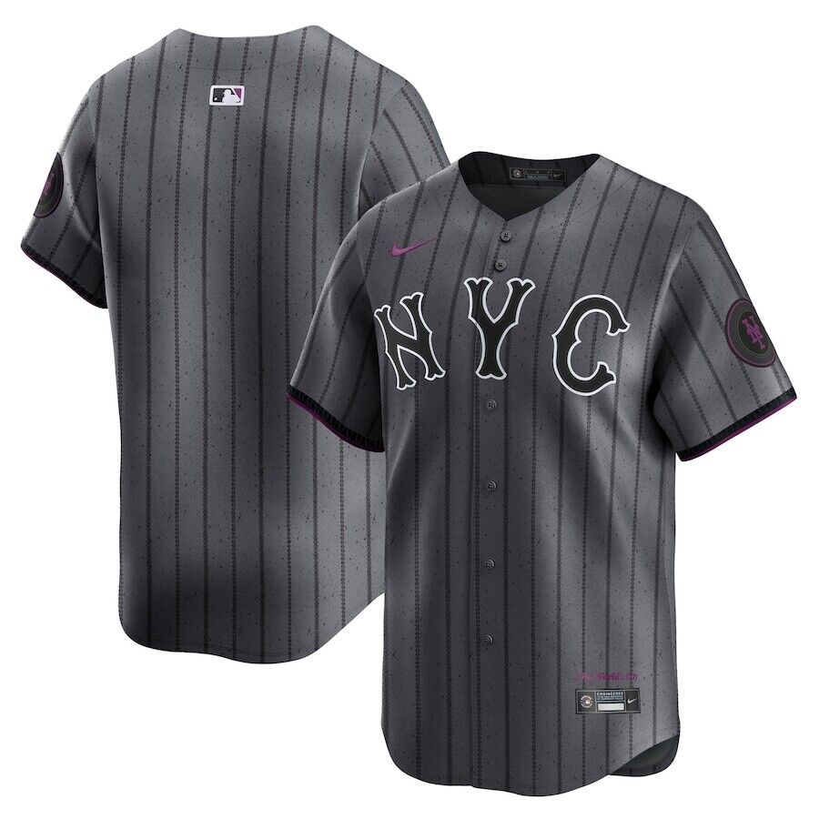 New York Mets City Connect Jerseys baseball jersey product view 1