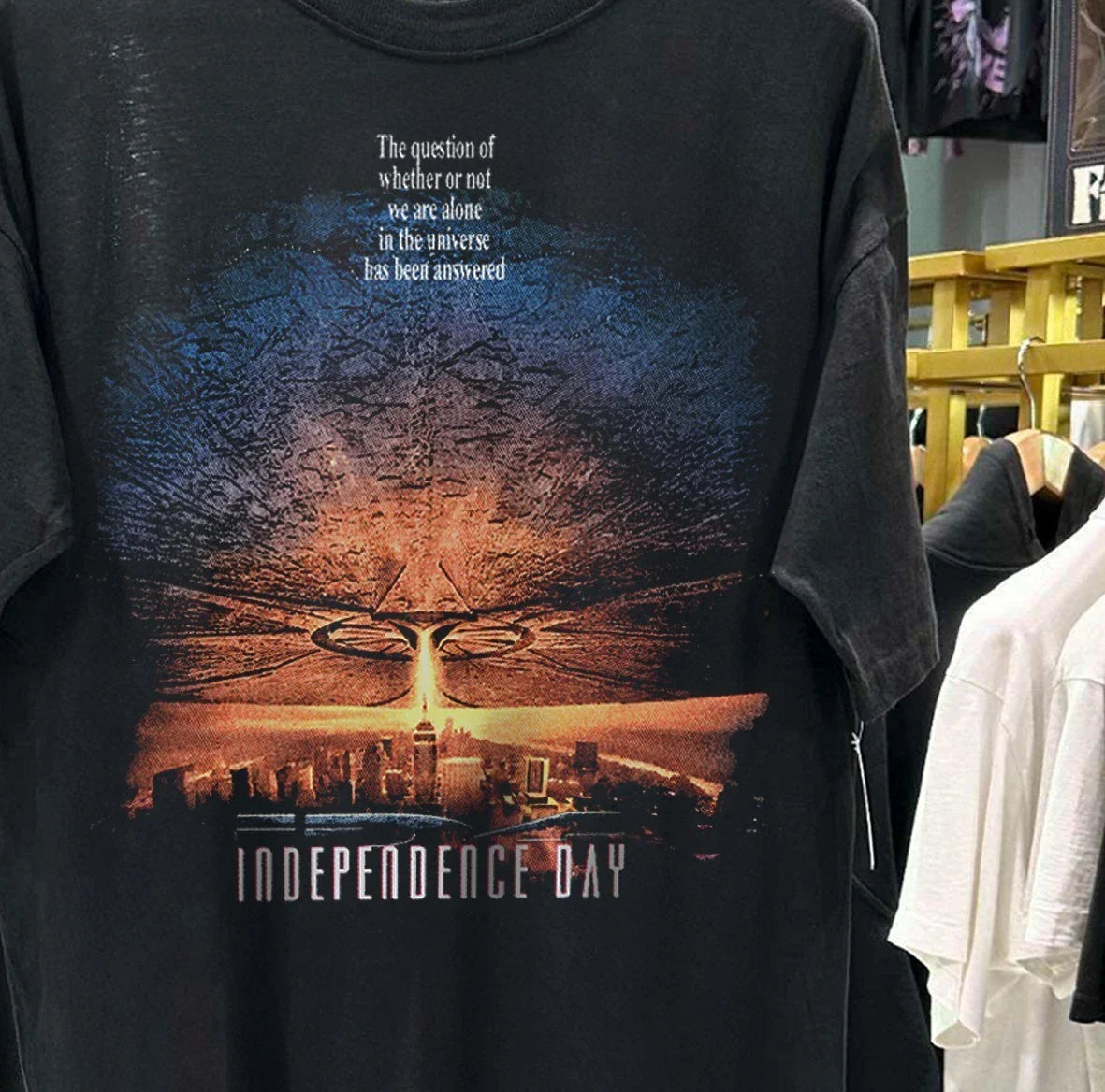 Independace Day 4 Classic T-Shirt Black XL Unisex T-shirt, Sweatshirt, Hoodie, Long Sleeve Tee - T-Shirt, Sweatshirt, Hoodie