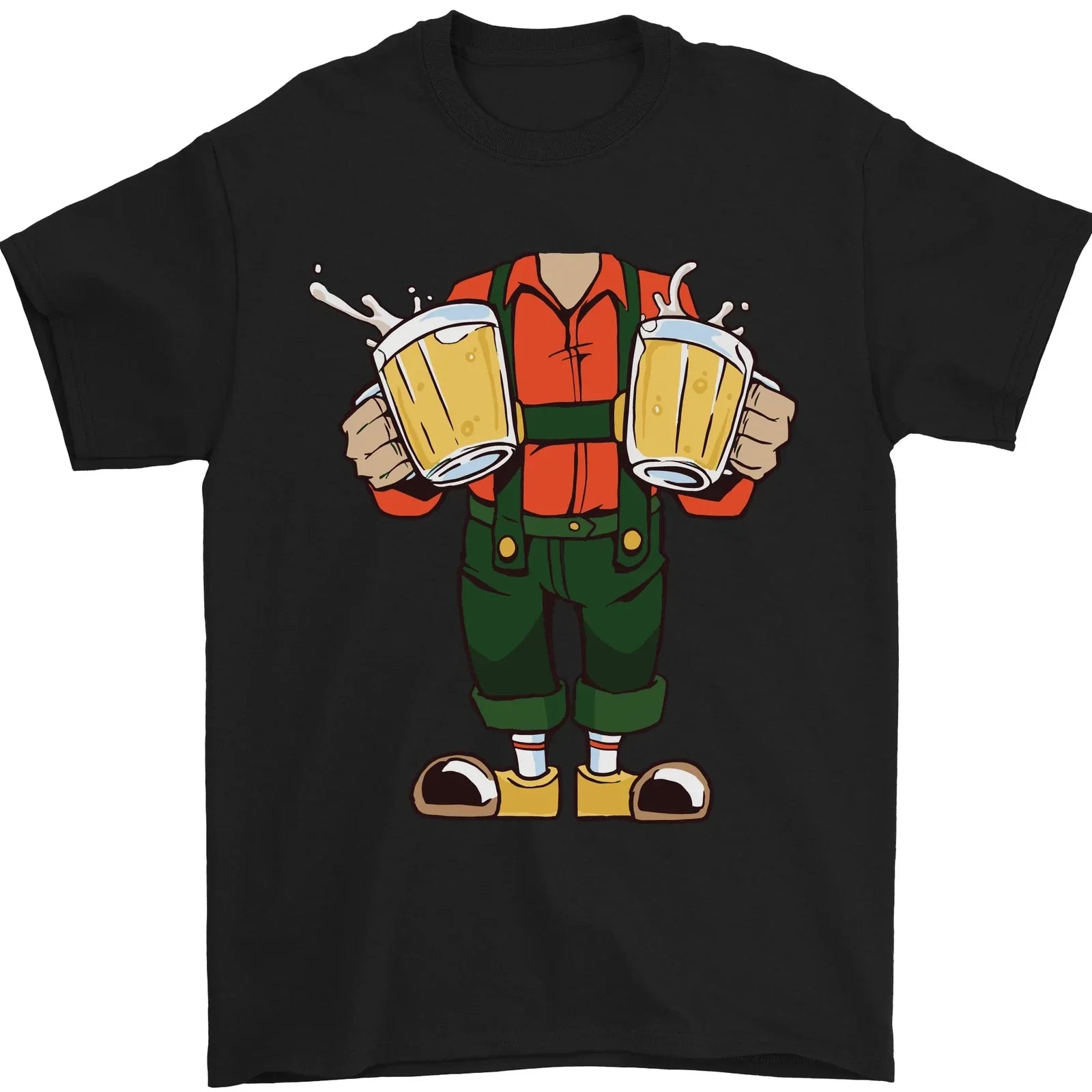 Octoberfest Man With Beer Mens T-Shirt 100% Cotton Unisex T-shirt, Sweatshirt, Hoodie, Long Sleeve Tee - T-Shirt, Sweatshirt, Hoodie