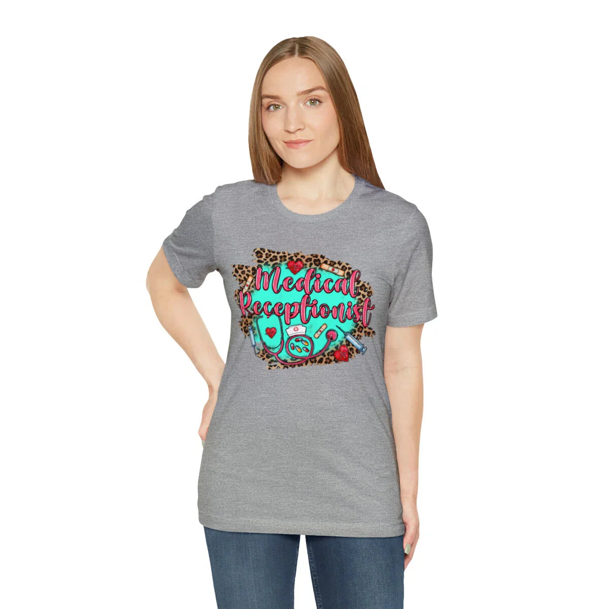 Medical Receptionists Shirt, Front Office Squad, Front Office Lady Shirt Unisex T-shirt, Sweatshirt, Hoodie, Long Sleeve Tee - T-Shirt, Sweatshirt, Hoodie