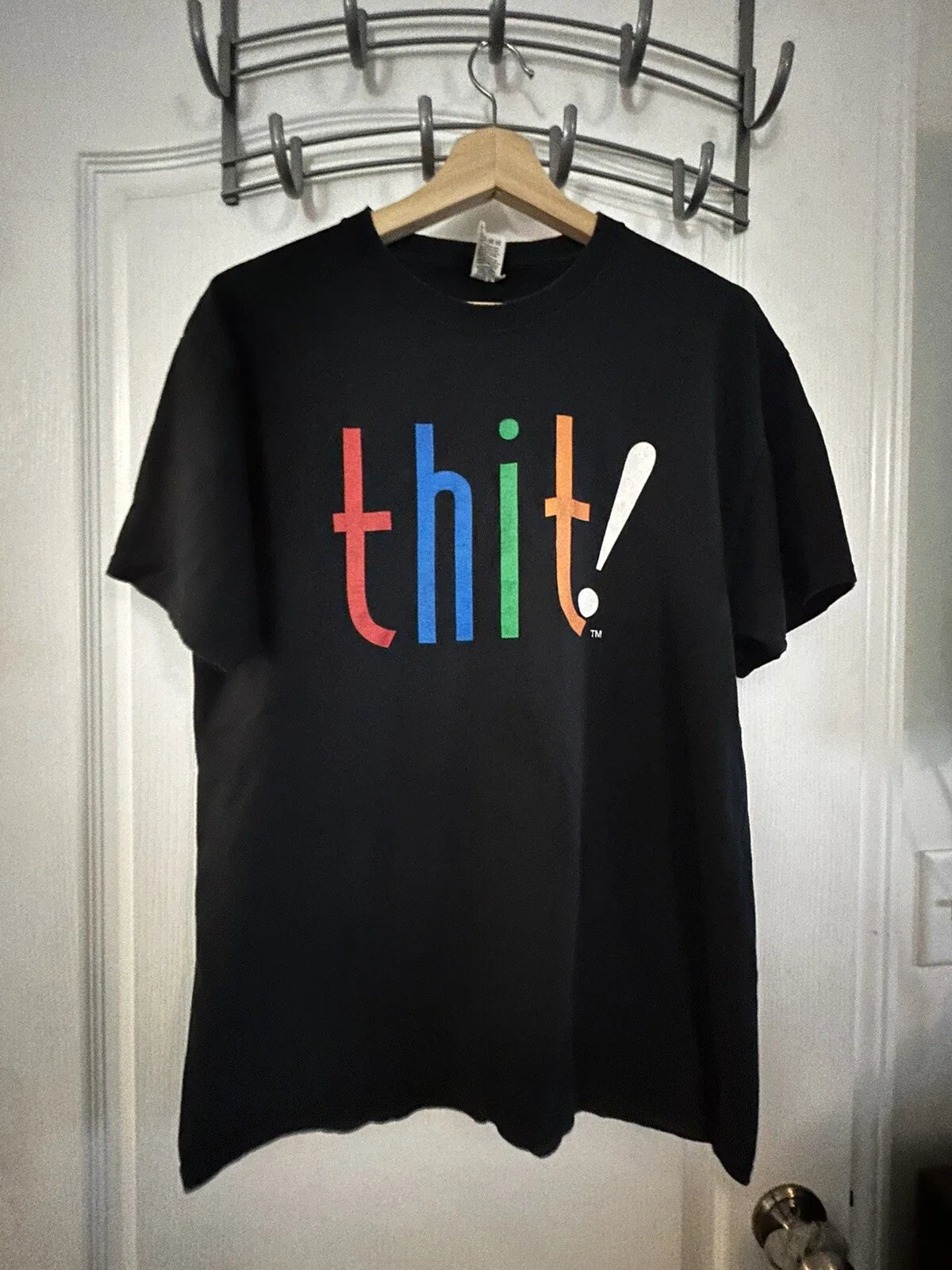 Vintage thit! Community Pop Culture Tee Mens Large Black Funny Shirt Art Logo Unisex T-shirt, Sweatshirt, Hoodie, Long Sleeve Tee - T-Shirt, Sweatshirt, Hoodie