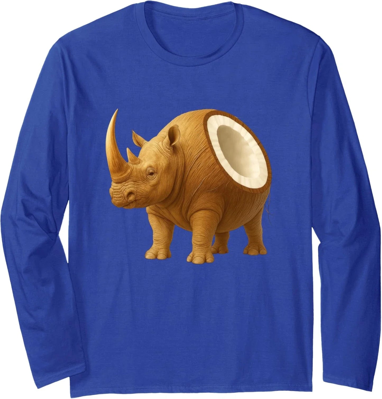 Italian Brainrot Funny Coconuto Rhino Long Sleeve T-Shirt Unisex T-shirt, Sweatshirt, Hoodie, Long Sleeve Tee - T-Shirt, Sweatshirt, Hoodie
