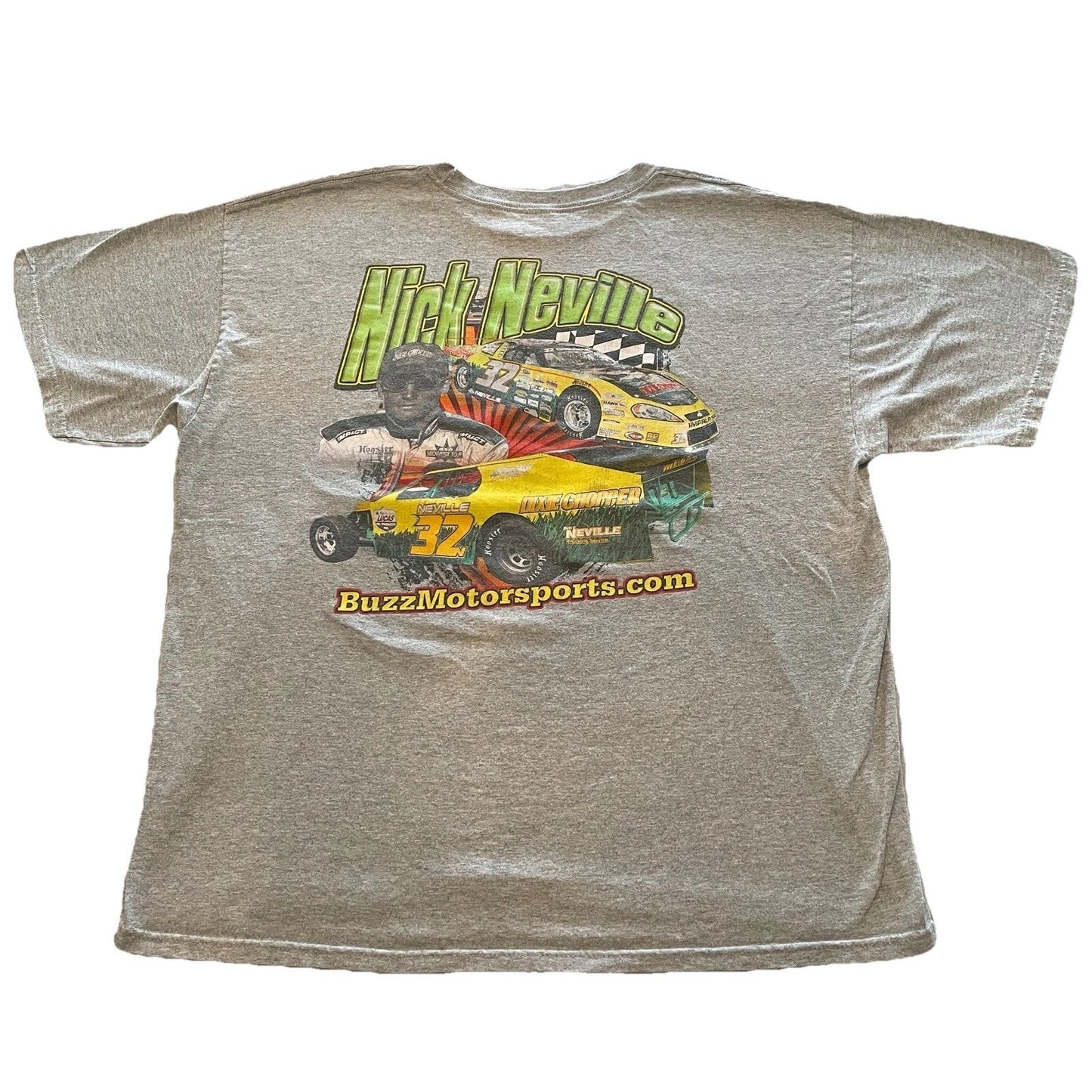 Vintage 90s Racing T-Shirt Mens 2XL Stock Car Art Open Wheel Modified Chevy Y2K Unisex T-shirt, Sweatshirt, Hoodie, Long Sleeve Tee - T-Shirt, Sweatshirt, Hoodie