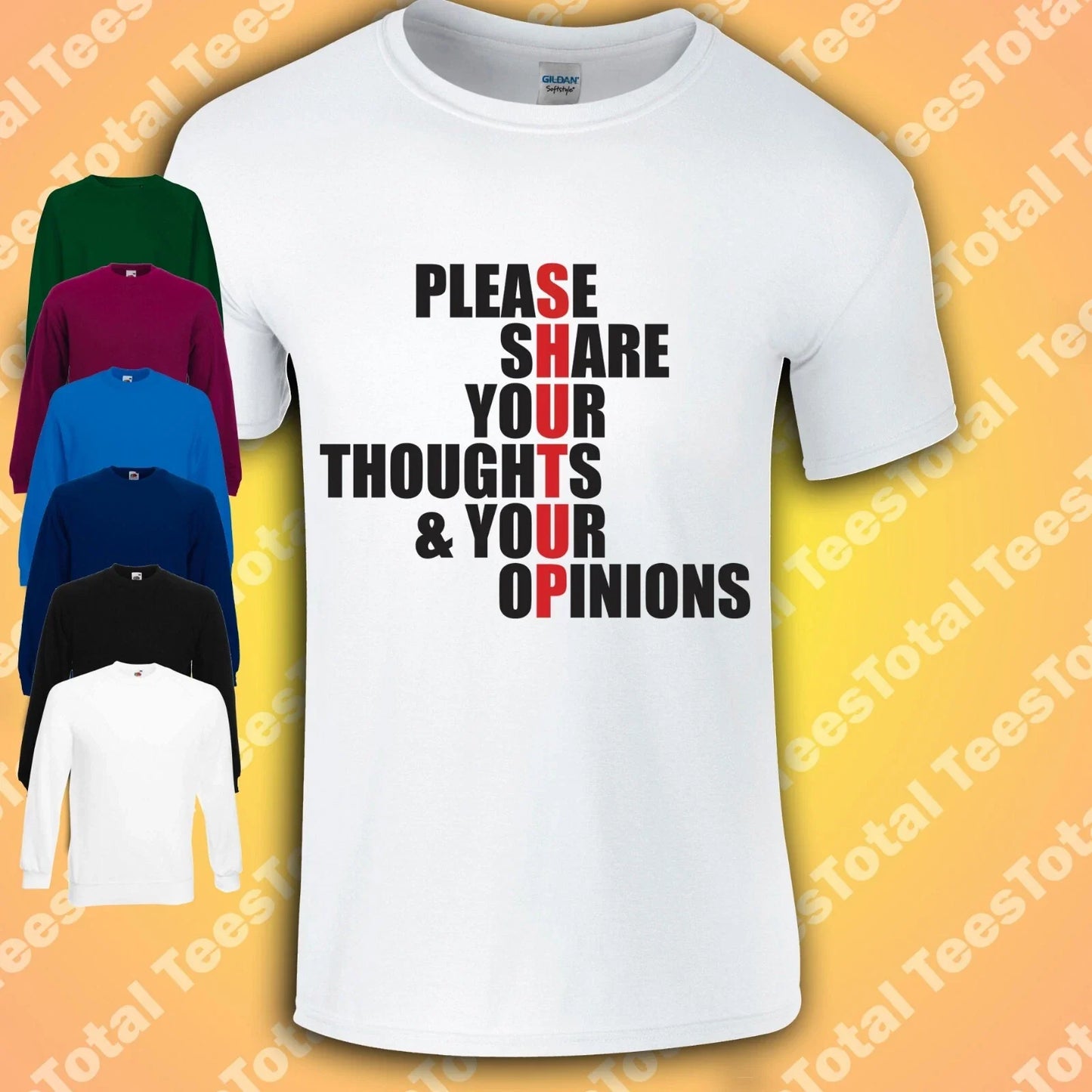 Please Shut Up T-Shirt | Share Your Thoughts And Opinions | Funny | Anti Social Unisex T-shirt, Sweatshirt, Hoodie, Long Sleeve Tee - T-Shirt, Sweatshirt, Hoodie