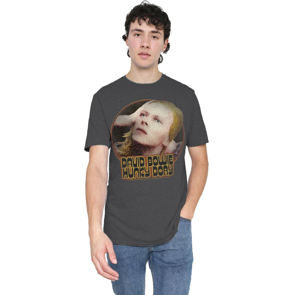 David Bowie Hunky Dory Circle T-Shirt S-2XL-Charcoal Unisex T-shirt, Sweatshirt, Hoodie, Long Sleeve Tee - T-Shirt, Sweatshirt, Hoodie
