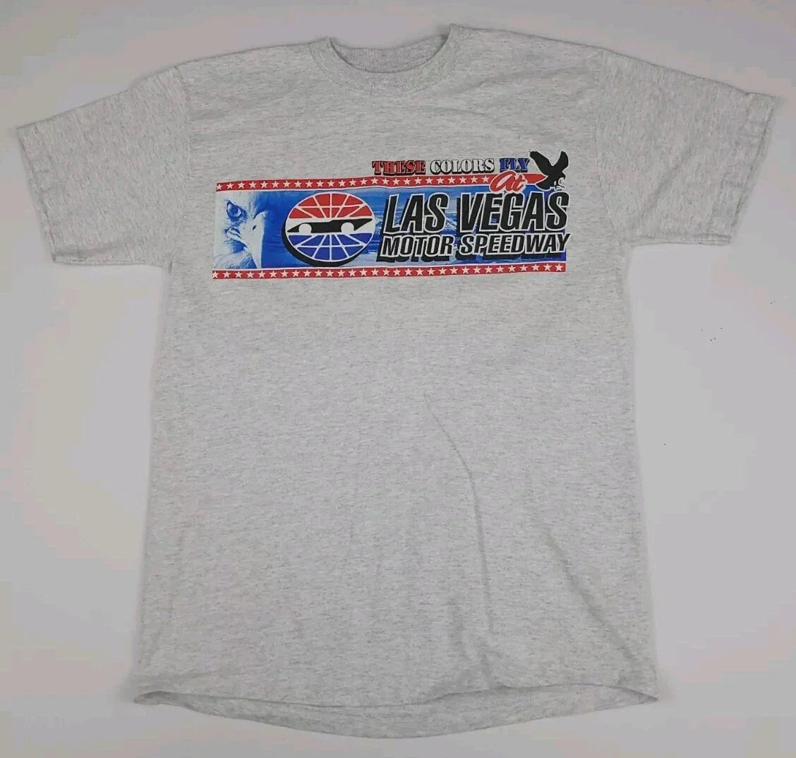 Vintage Y2k 2005 Las Vegas Motor Speedway Eagle Print Racing Shirt Vtg Race Unisex T-shirt, Sweatshirt, Hoodie, Long Sleeve Tee - T-Shirt, Sweatshirt, Hoodie