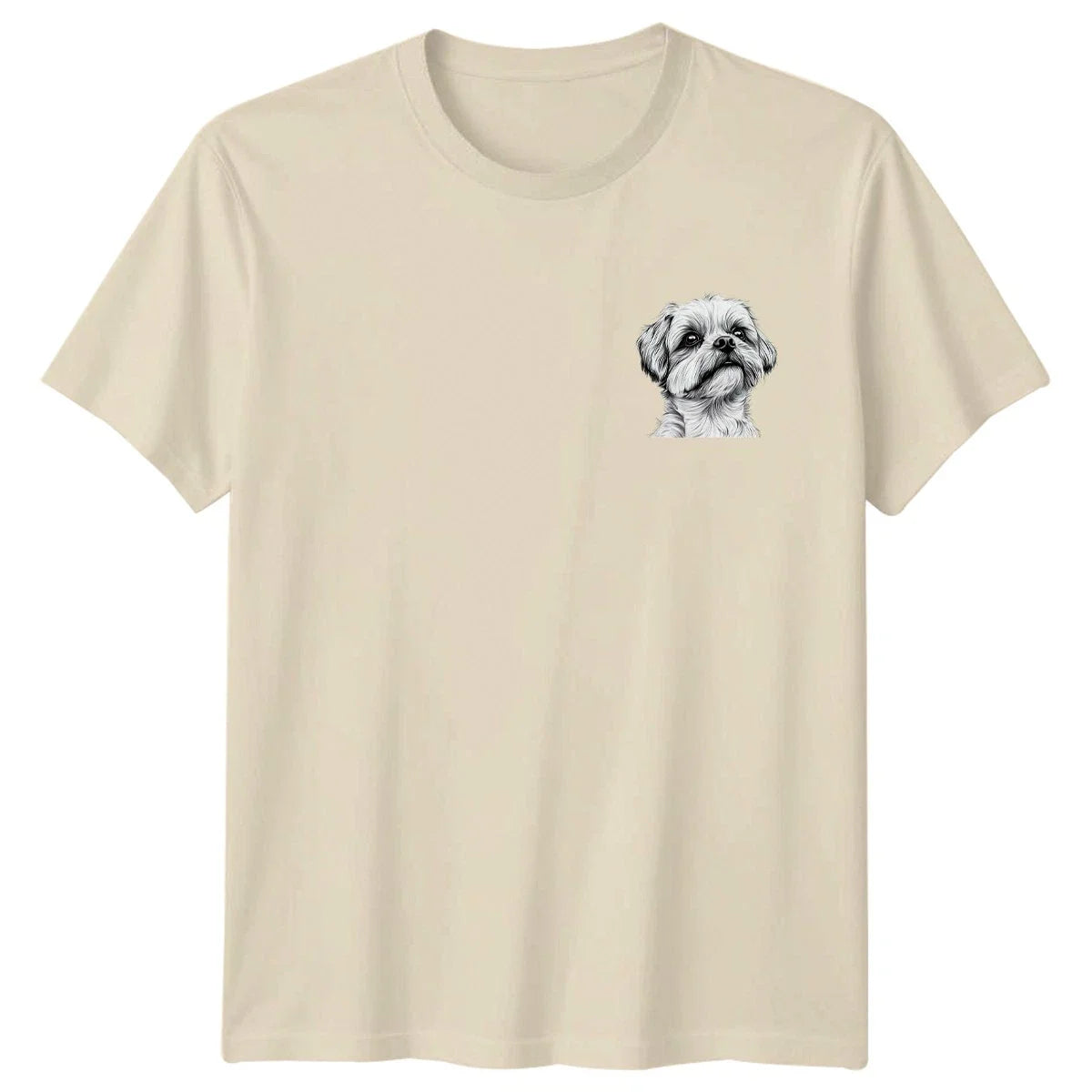 Shih Tzu Dog Line Art Animals Dogs Mens T-Shirt Womens Tee Graphic Unisex Top Unisex T-shirt, Sweatshirt, Hoodie, Long Sleeve Tee - T-Shirt, Sweatshirt, Hoodie