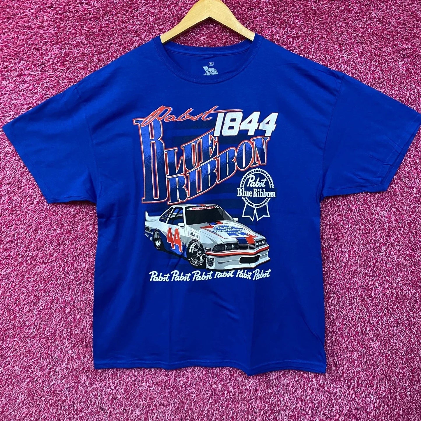 Pabst Blue Ribbon Racing 1844 Promo T-Shirt XL Unisex T-shirt, Sweatshirt, Hoodie, Long Sleeve Tee - T-Shirt, Sweatshirt, Hoodie
