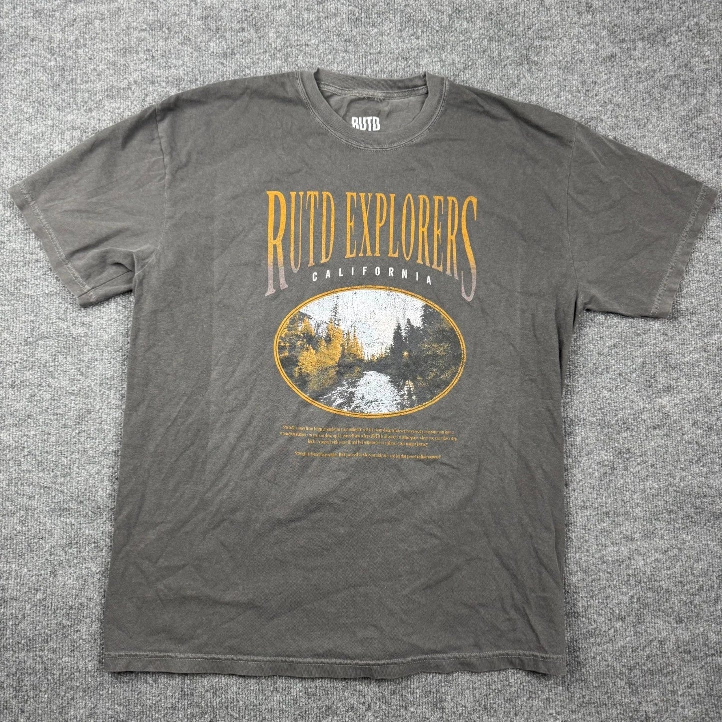 RUTD Explorers California Graphic T-Shirt Mens XL Gray Vintage Wash Nature Tee Unisex T-shirt, Sweatshirt, Hoodie, Long Sleeve Tee - T-Shirt, Sweatshirt, Hoodie