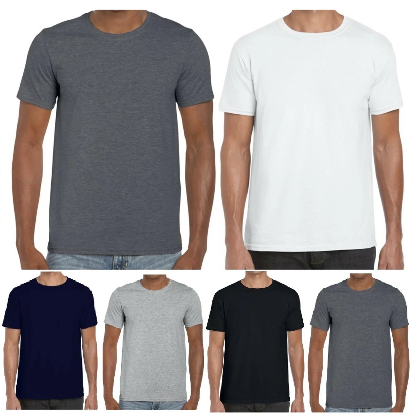 Mens T shirt Cotton Crew Neck Plain T Shirts Tee Top Regular Casual Fit M-6XL Unisex T-shirt, Sweatshirt, Hoodie, Long Sleeve Tee - T-Shirt, Sweatshirt, Hoodie
