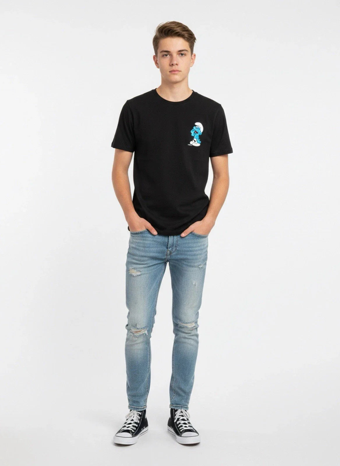 Smurfs T-shirt Novelty Lazy Adult M Short Sleeve Tee Black Nap Sleeping Mushroom Unisex T-shirt, Sweatshirt, Hoodie, Long Sleeve Tee - T-Shirt, Sweatshirt, Hoodie