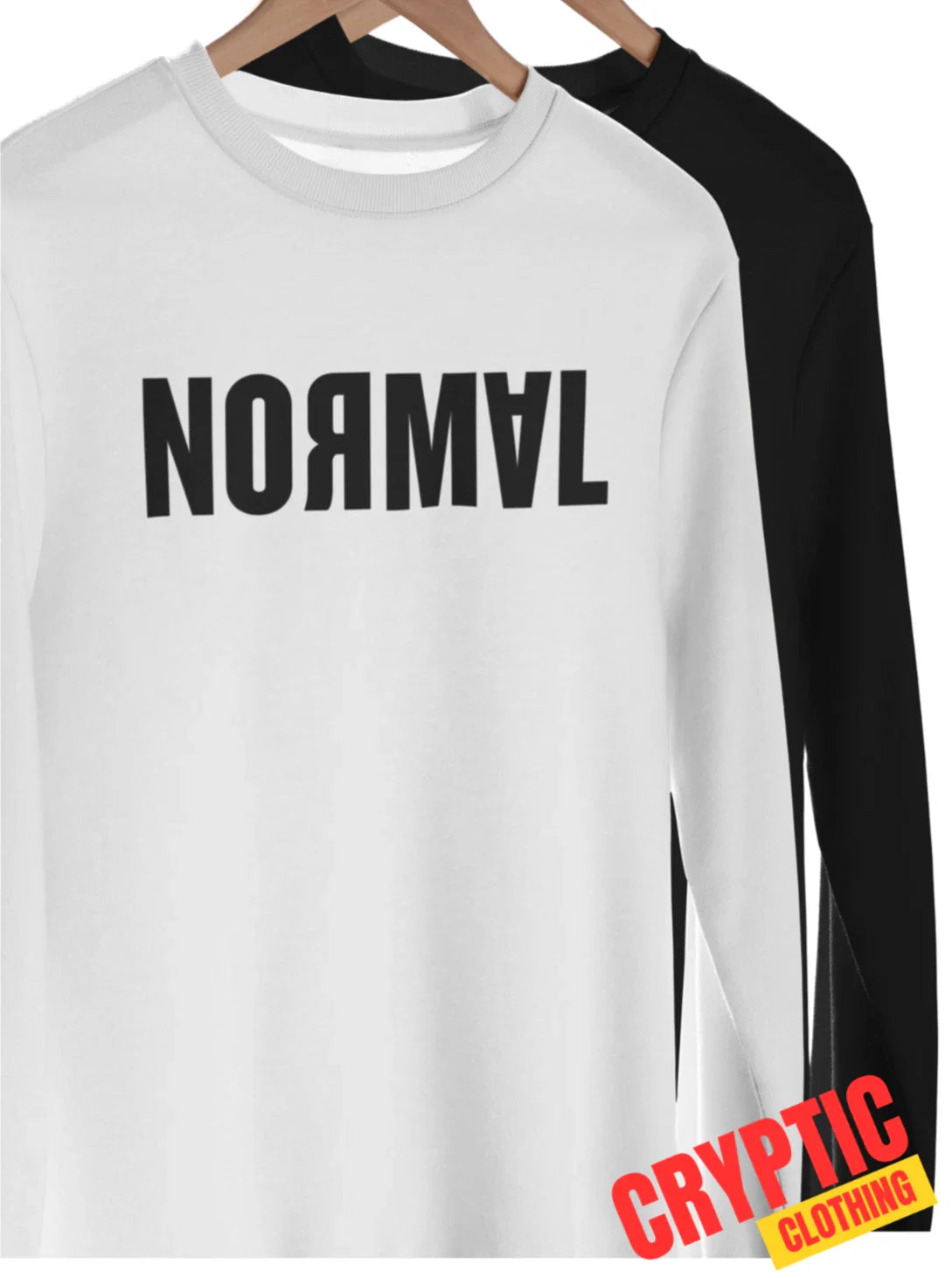 Funny Normal T-SHIRT Abnormal Backwards Spelling Unusual Joke Strange NEW TEE Unisex T-shirt, Sweatshirt, Hoodie, Long Sleeve Tee - T-Shirt, Sweatshirt, Hoodie