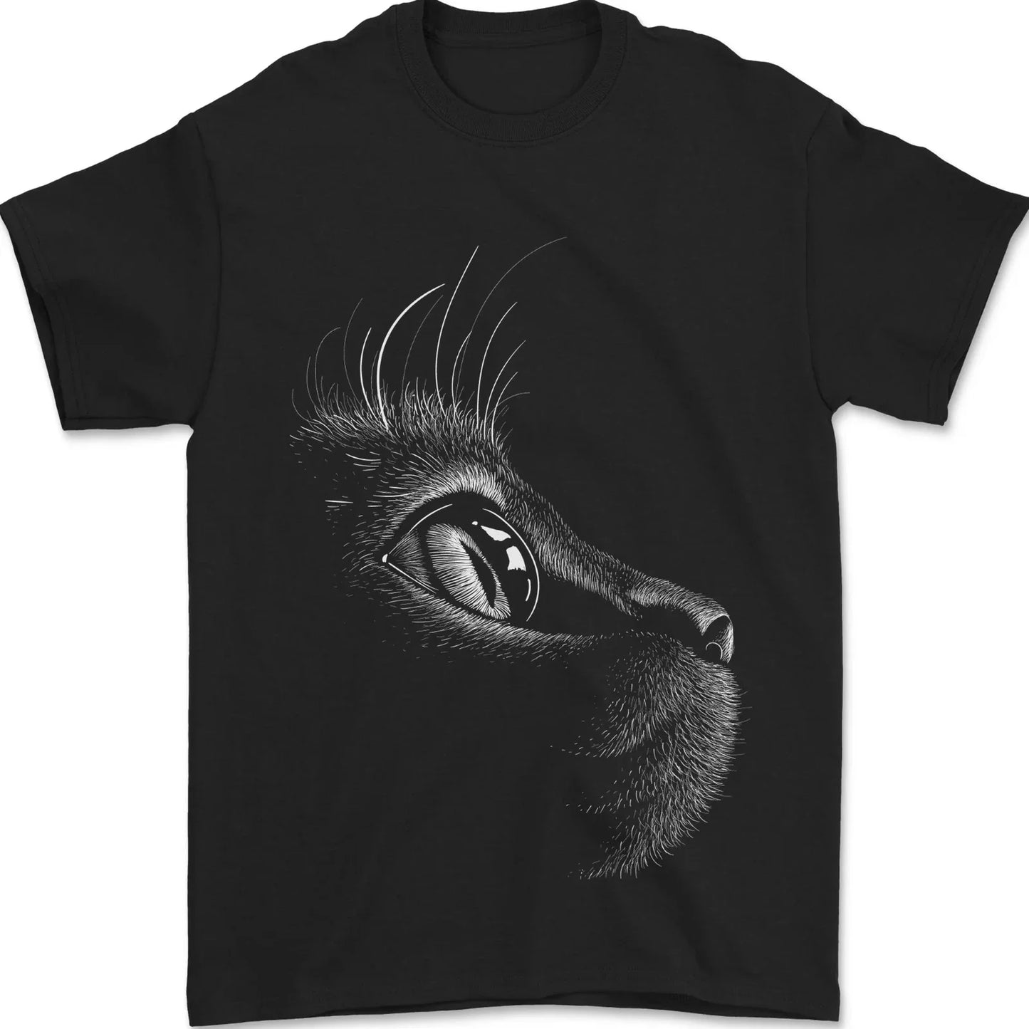 A Cute Cat Face Mens T-Shirt 100% Cotton Unisex T-shirt, Sweatshirt, Hoodie, Long Sleeve Tee - T-Shirt, Sweatshirt, Hoodie