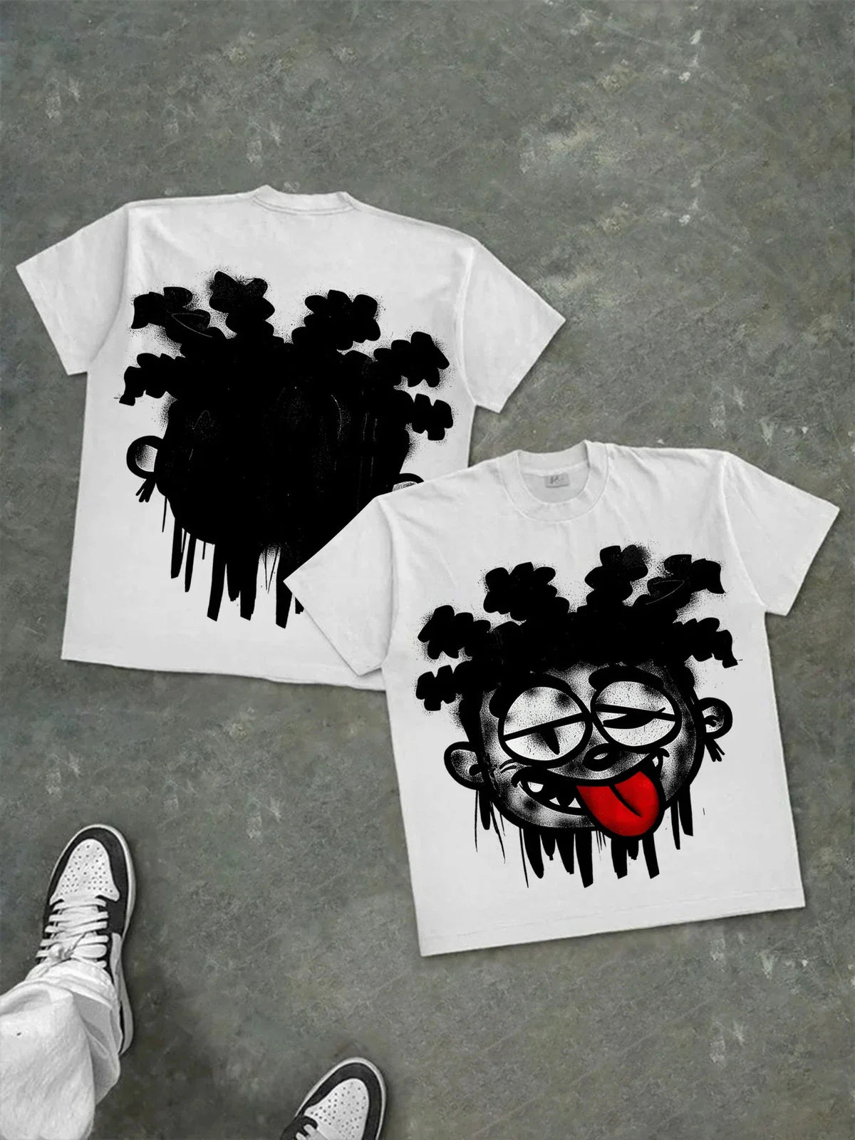 Cartoon Character Tongue Mens Y2K Graphic T Shirt Streetwear Cotton Tee S-3XL Unisex T-shirt, Sweatshirt, Hoodie, Long Sleeve Tee - T-Shirt, Sweatshirt, Hoodie