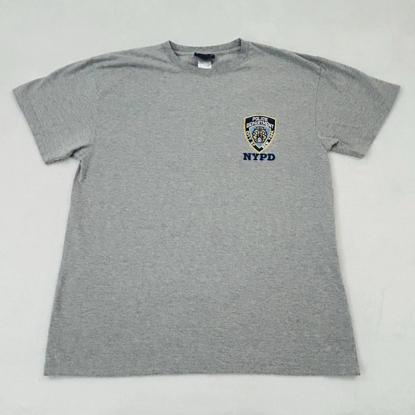 Vintage Y2K Official New York Police Department NYPD Gray Tee Shirt Mens XL Unisex T-shirt, Sweatshirt, Hoodie, Long Sleeve Tee - T-Shirt, Sweatshirt, Hoodie