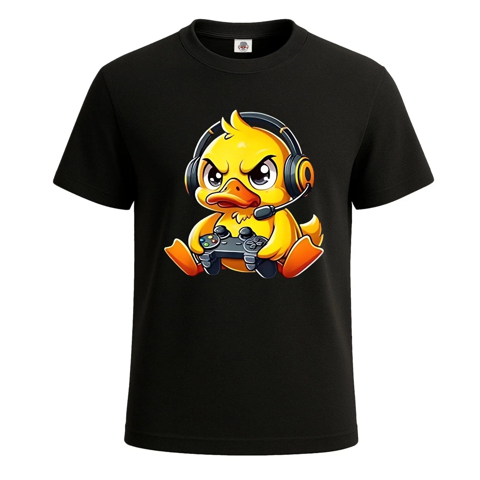 Cute Duck Gamer Gaming Themed Clipart - Digital T-Shirt For Mens Novelty Tee Top Unisex T-shirt, Sweatshirt, Hoodie, Long Sleeve Tee - T-Shirt, Sweatshirt, Hoodie
